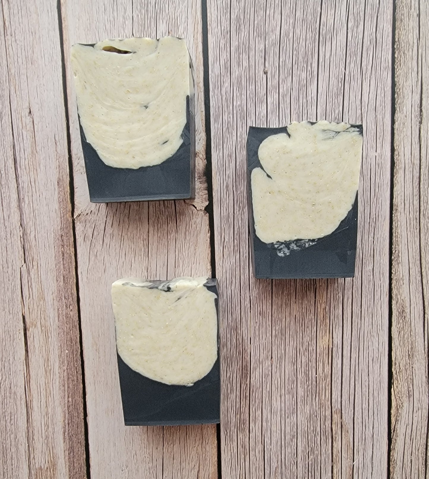 Charcoal and Oatmeal Goat Milk Soap by Inspire Me Beauty