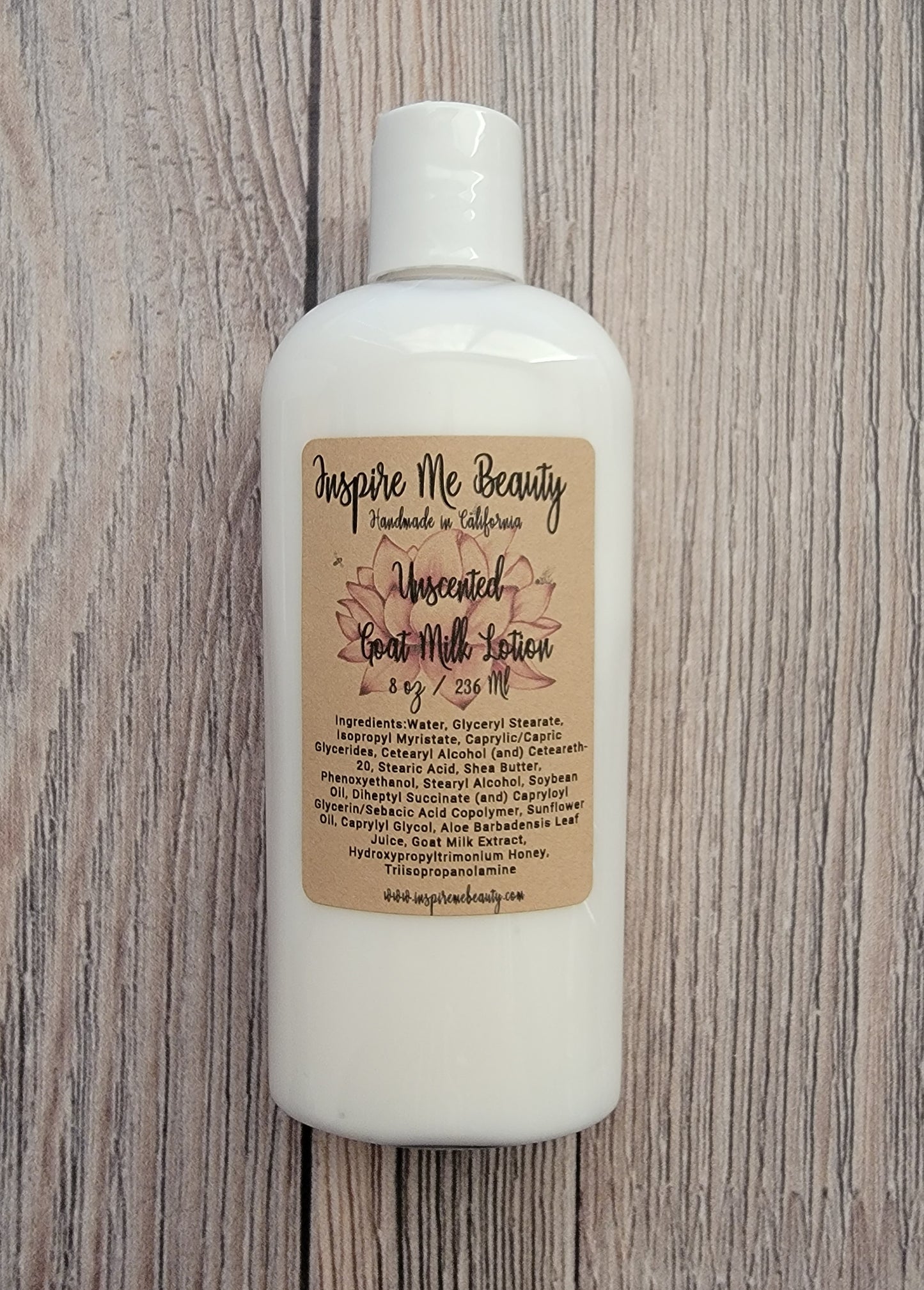 Unscented Goat Milk Lotion by Inspire Me Beauty