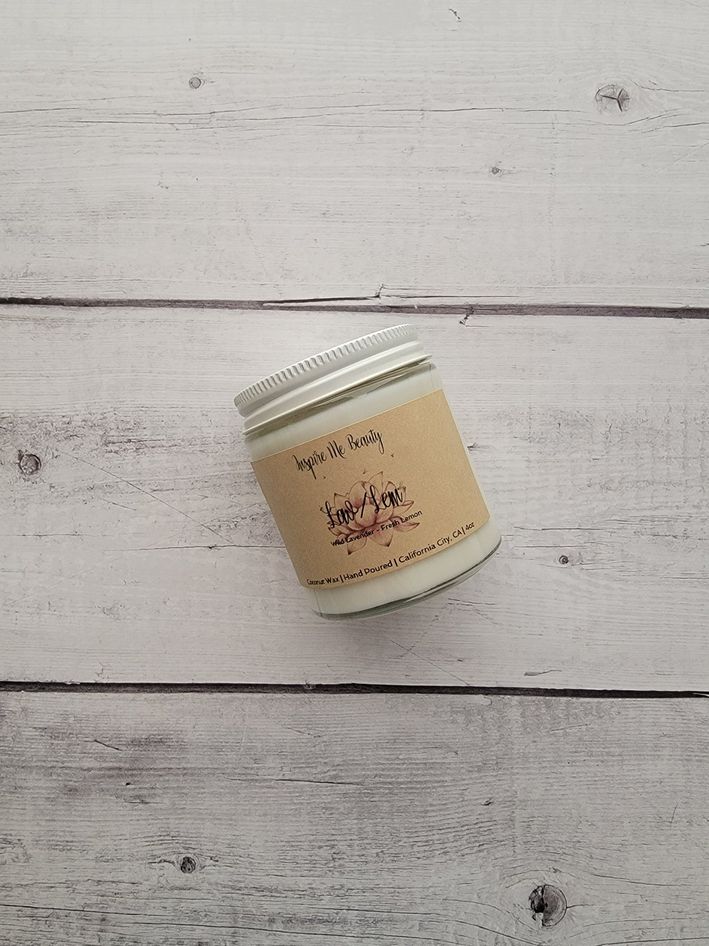 Lavender Lemon Candle by Inspire Me Beauty