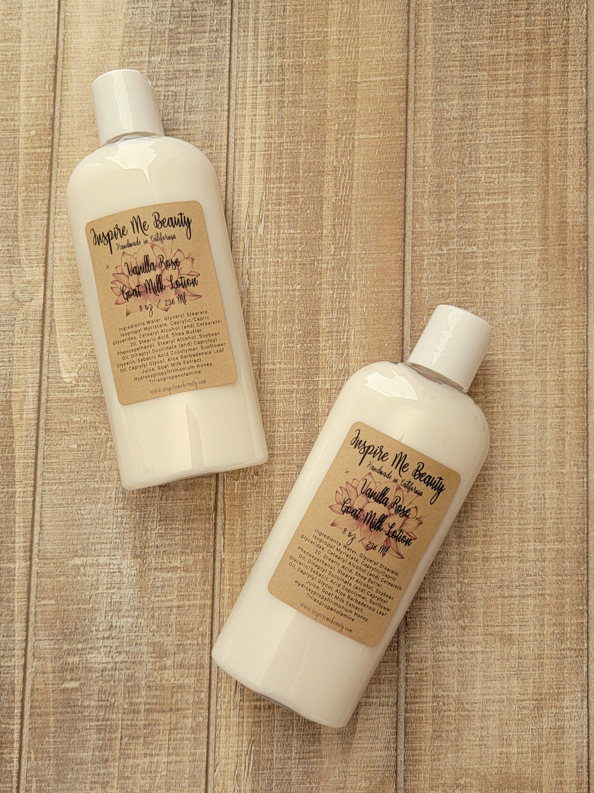 Vanilla Rose Goat Milk Lotion by Inspire Me Beauty